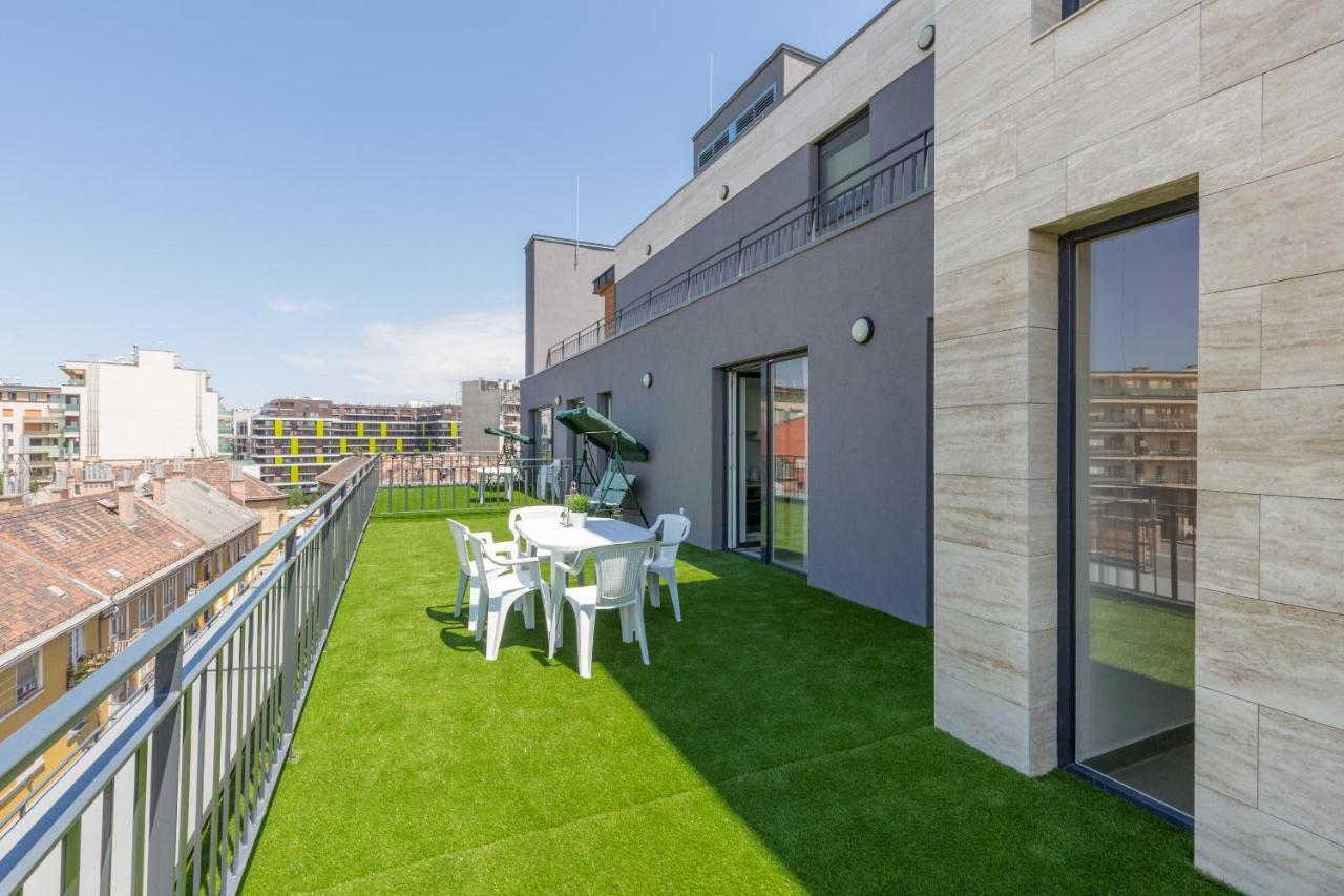 Budapest Downtown Residences Leo - Ac, Elevator, Terrace Luaran gambar